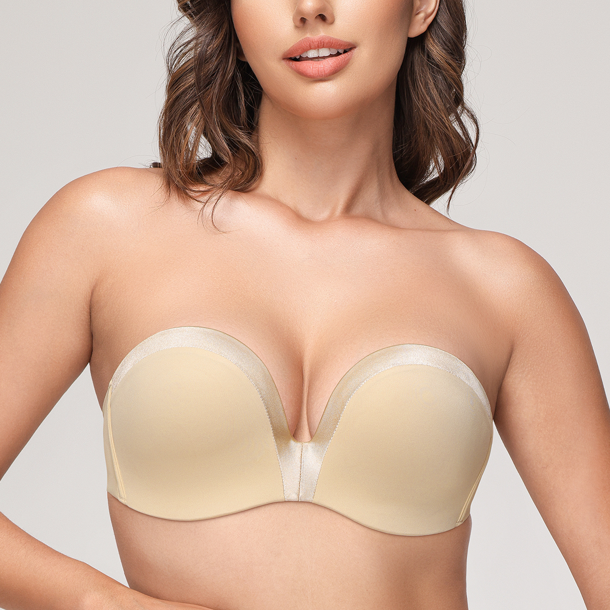 Wingslove Women Strapless Push - Convertible Bra Multiway review and price