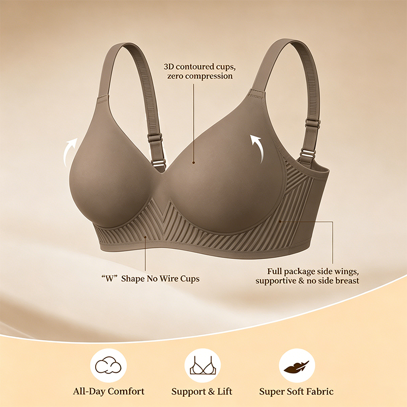 Full Coverage Push Up Jelly Su - Wirefree Bra Comfort review and price
