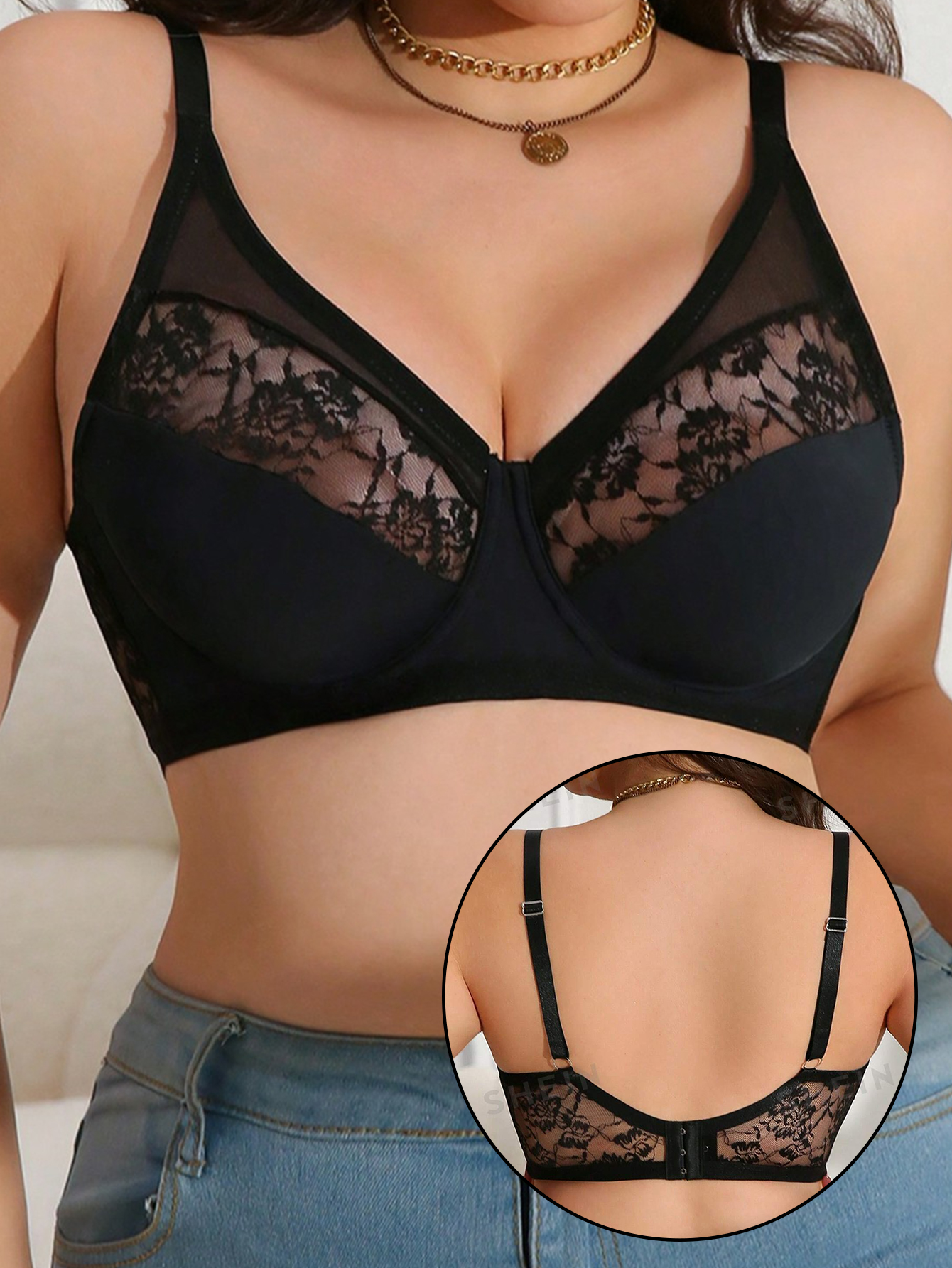 Plus Size Lace Minimizer Bra,  - Minimizer Bra Women review and price