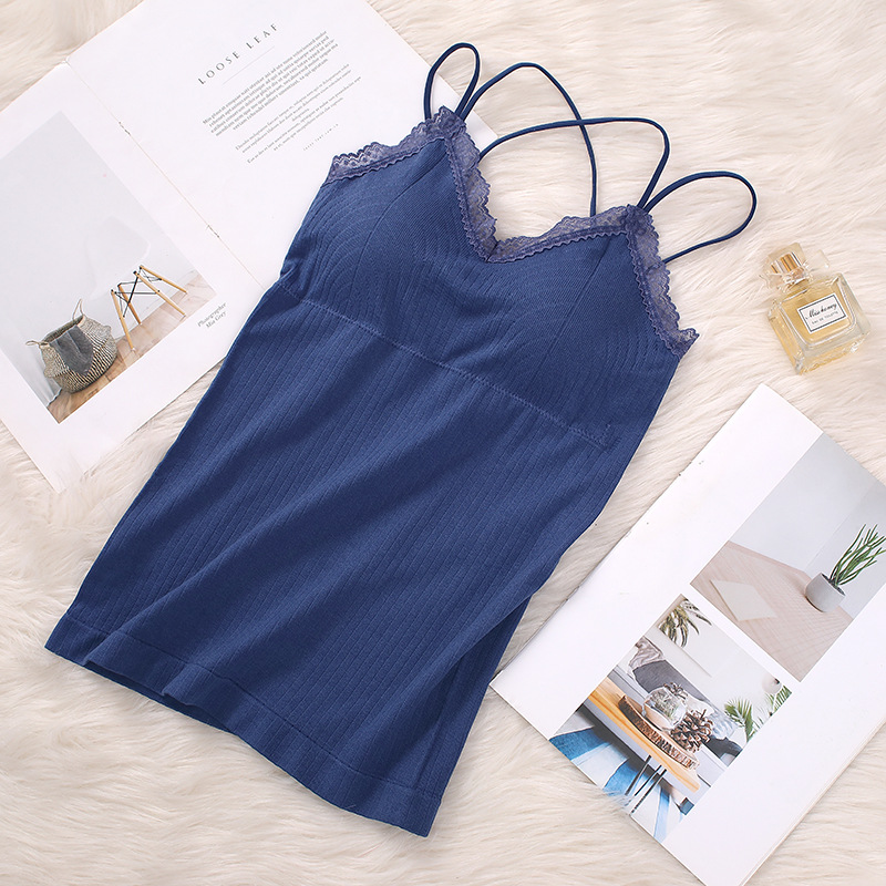 Women Padded Tank Top Seamless - T Shirt Bra Seamless review and price