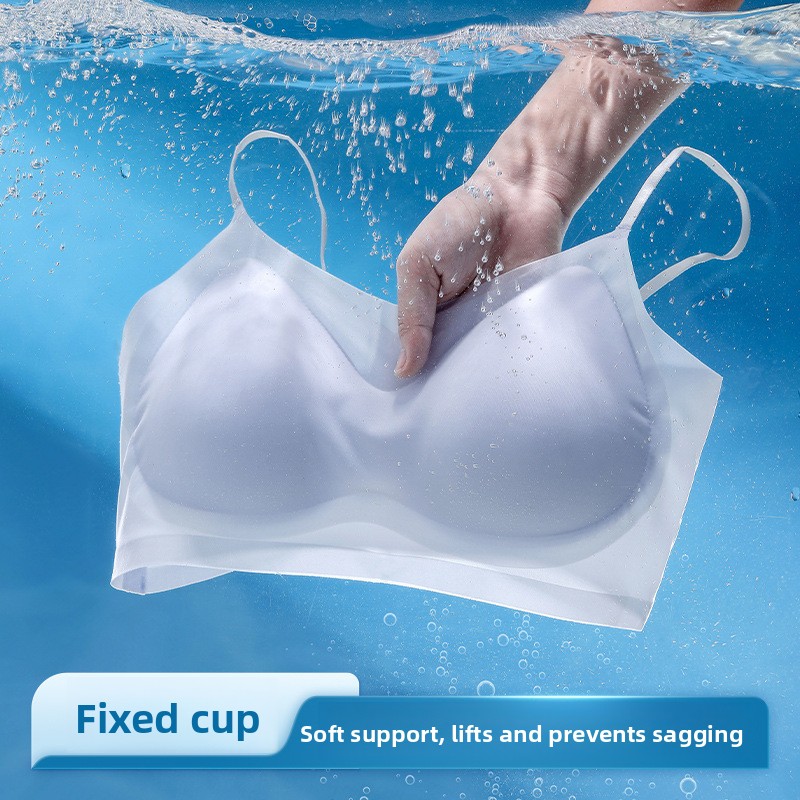Ice Silk Sleep Bra Tank Top Wo - Sleep Bra Bralette review and price
