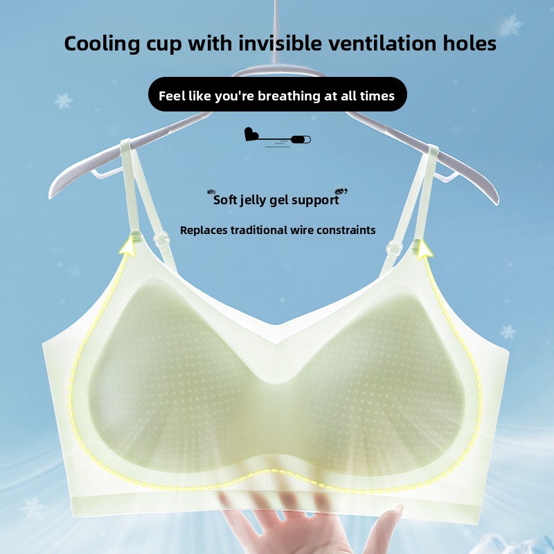 Ice Silk Sleep Bra Tank Top Wo - Sleep Bra Bralette review and price