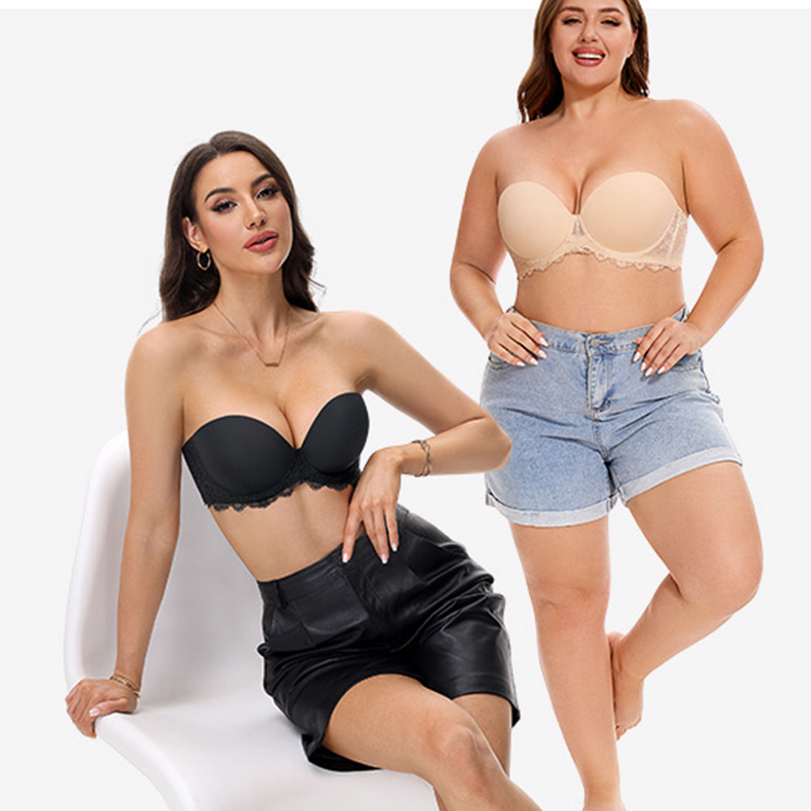 New Plus Size Sexy Strapless P - Convertible Bra Multiway review and price