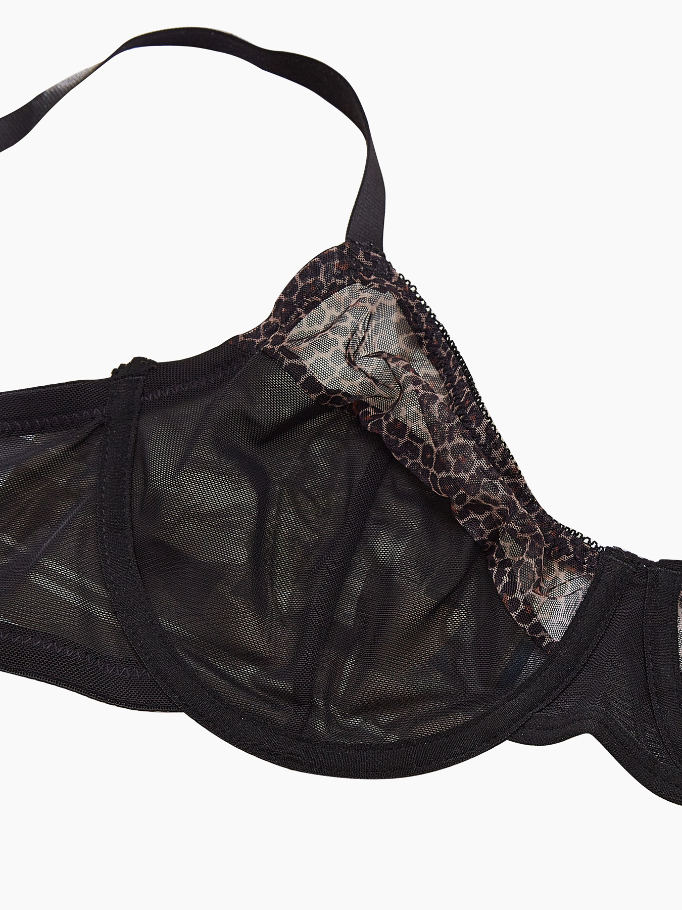 Plus Size Sexy Leopard Print & - Sheer Bra Lace review and price
