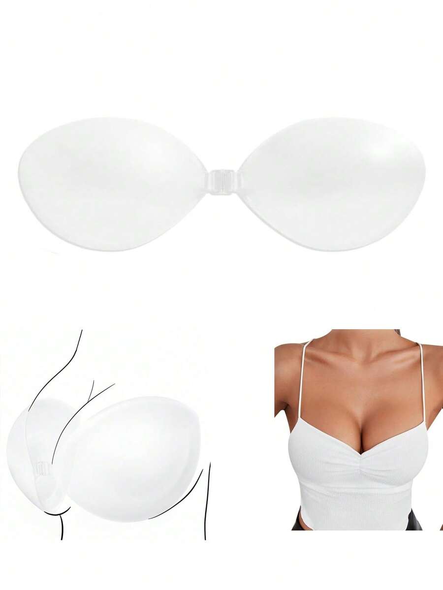 1 Pair Invisible Strapless Sil - Push Up Bra Silicone review and price